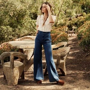 NWT Doen Viva Jean dark Sailor navy 29 Organic Cotton